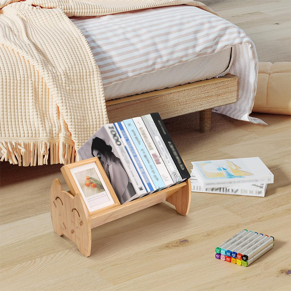 Bookshelf Bookstands Kids Desktop Simple Multi-functional Shelf Bedside Small Table Top Bookshelf detail