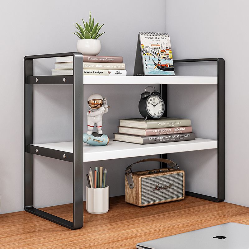 Modern Style Multi-Layer Desktop Organizer Simple Office Desk Storage Rack with Small Iron Student Bookshelf product view