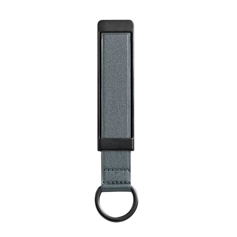 Waterproof PU Leather Phone Stand with Stainless Steel PC Magnetic Insert Flexible Dashboard Mounting Mobile Phone Holder product view