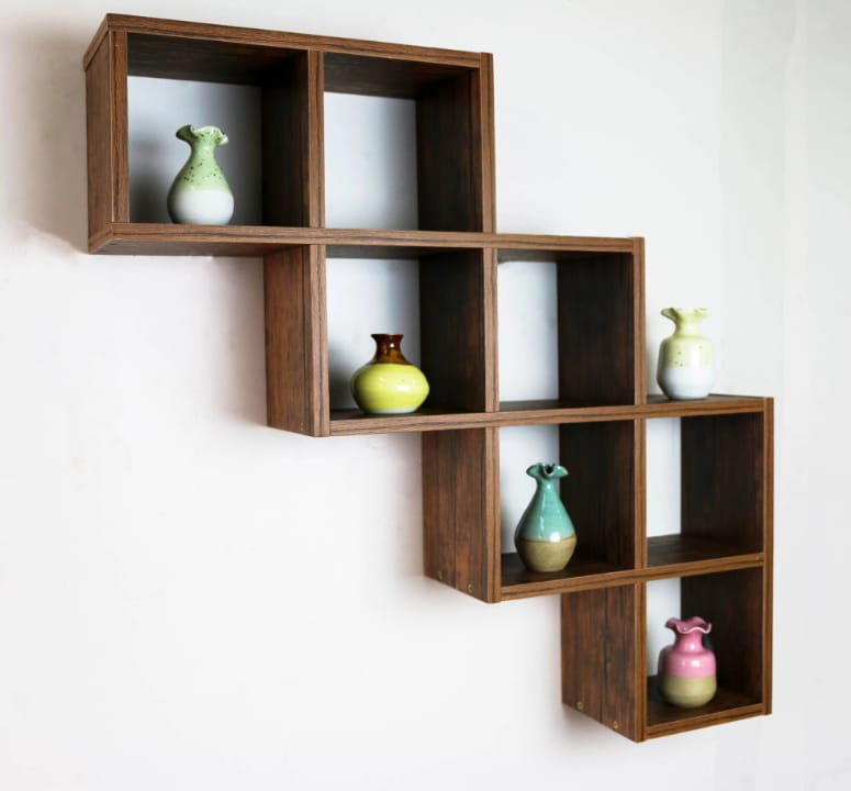 Modern White Tree Shaped Desktop Bookshelf 8 Tier Tabletop Book Organizer Wooden Branch Shelving Unit for Home Office Study Desk product view