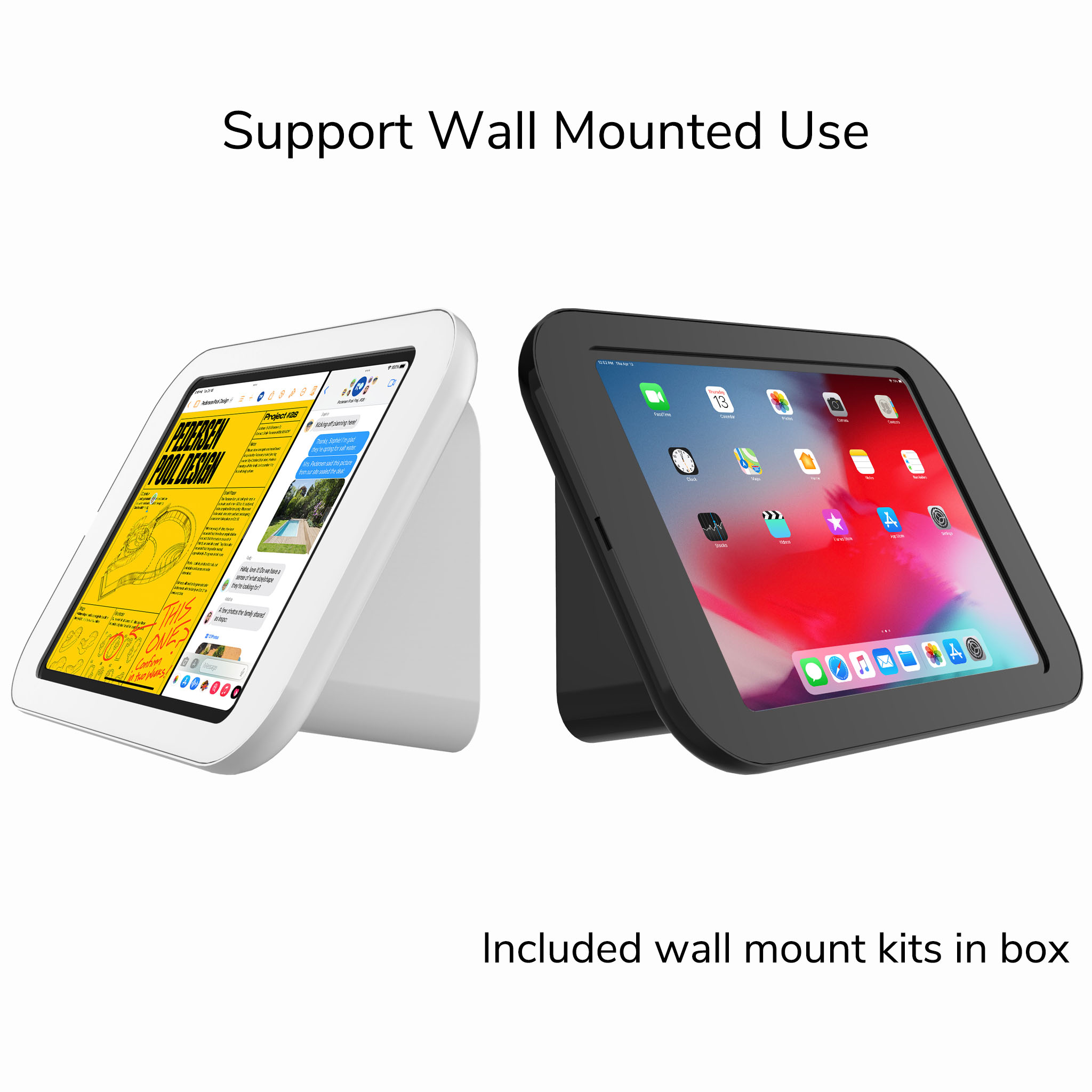 Metal Universal iPad 10/11 Inch Tablet Wall Mount Samsung Lenovo Counter Stand for Exhibition Stores Anti-Theft Counter Holder detail