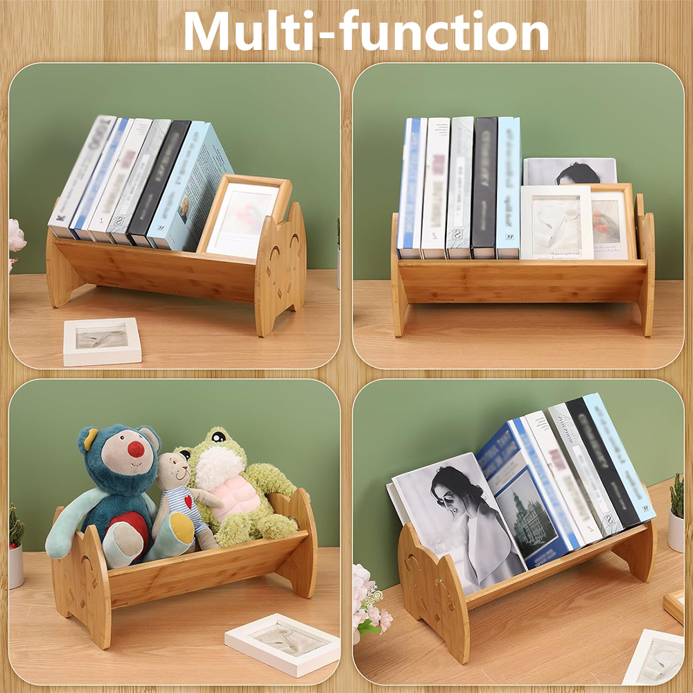 Bookshelf Bookstands Kids Desktop Simple Multi-functional Shelf Bedside Small Table Top Bookshelf detail