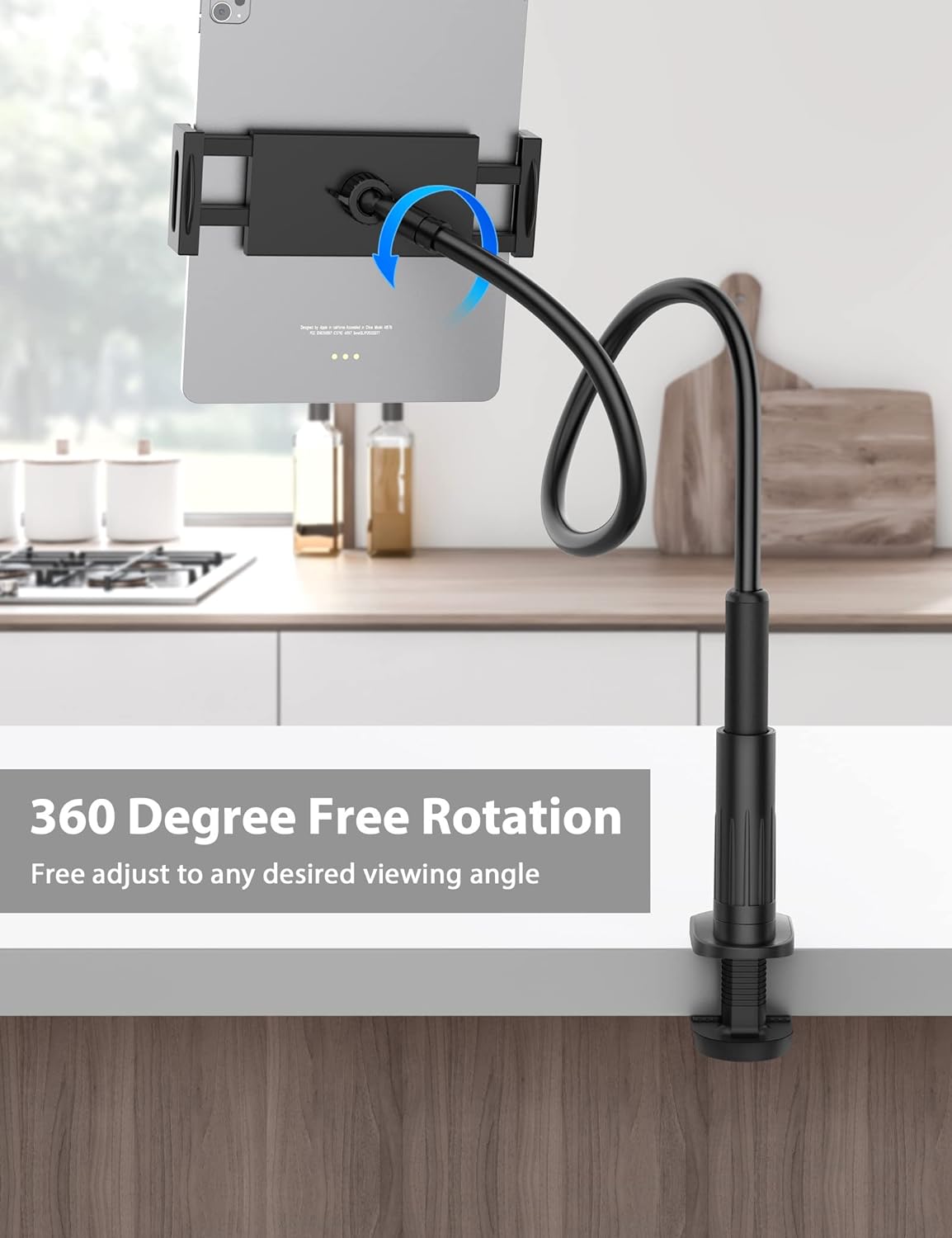 Tablet Stand Holder for Bed Adjustable Gooseneck Phone Holder Flexible Phone Holder for IPad, Samsung Tab, Switch, Kindle product view