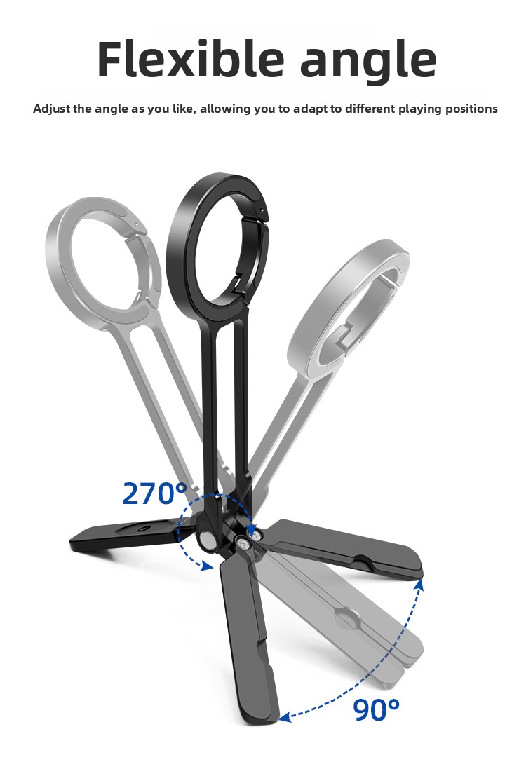 New Flexible Dashboard Mount Portable Folding Magnetic Phone Stand Aluminum Alloy for for Compatible Private Mold for Desk detail