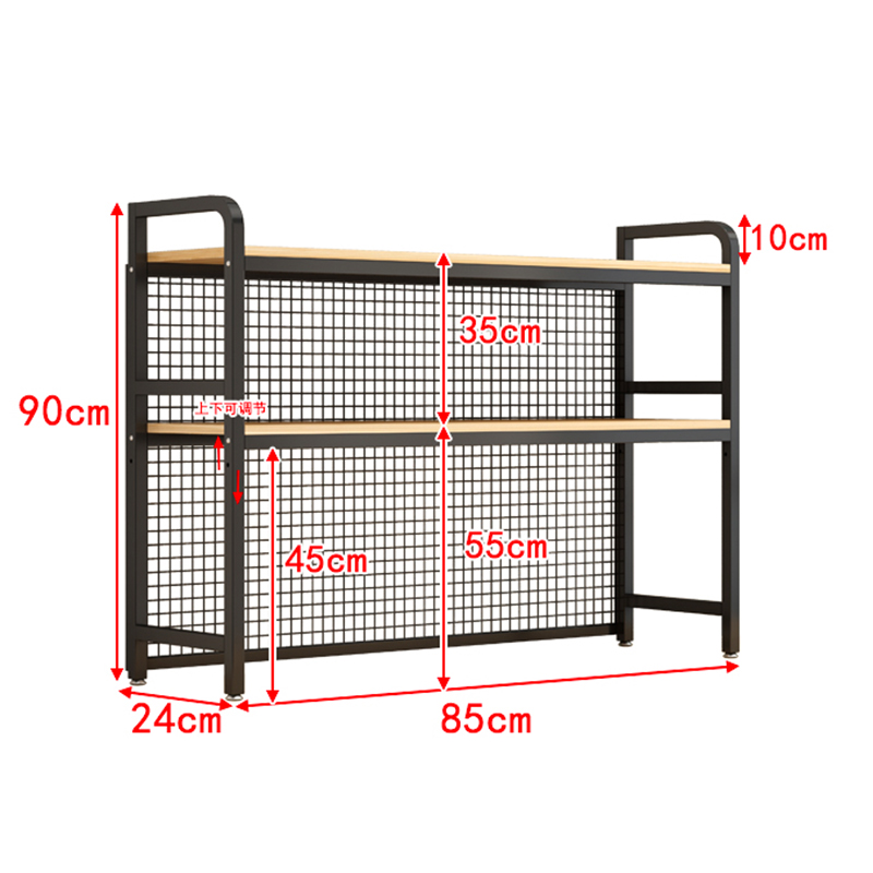 Custom Desktop Bookshelf With Grid Storage Shelves Desktop Multilayer Shelves Student Computer Desk Rack Bookcase detail