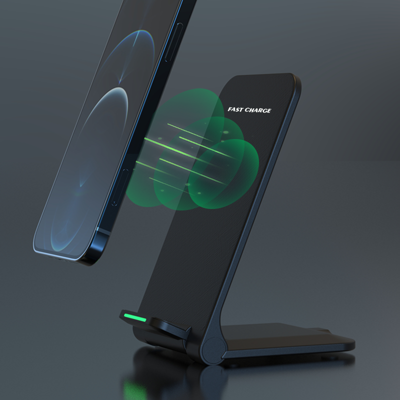 15W Foldable Fast Wireless Charger Stand New Desktop Phone Holder with 15W Fast Charging detail