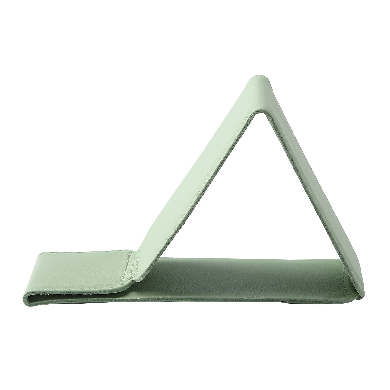 Adhesive Magnetic PU Leather Phone Stand for iPhone Samsung Multi-Angle Folding Sticky Desktop Kickstand Grip Holder product view