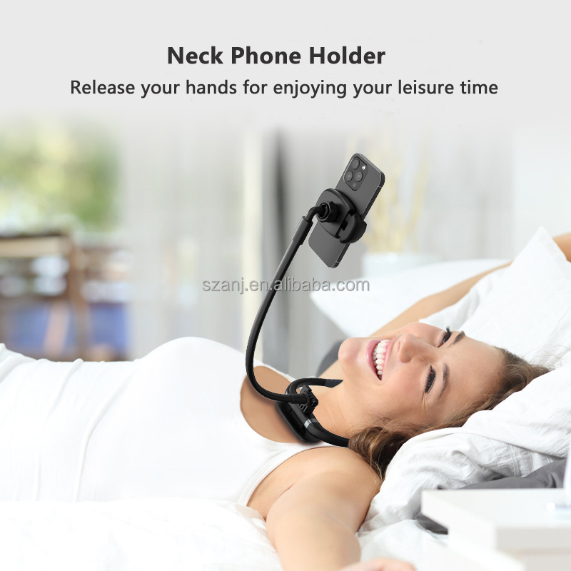 Universal Smart Mobile Phone Stand, Hanging on Neck Cell Phone Mount Holder, Lazy Cell Phone Holder detail