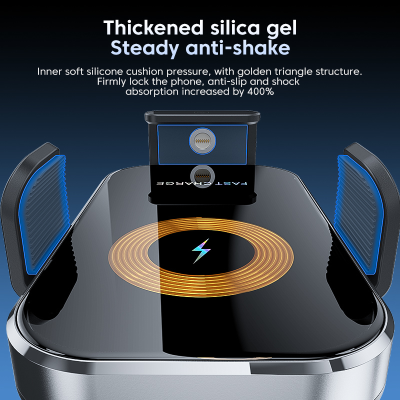 Hot Sale 66W Magnetic 15W Wireless Car Phone Charger Dual Vent Suction Cup Mount Compatible iPhone Type-C Devices Charging Stand product view