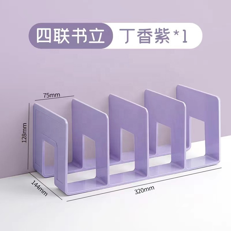 Transparent Acrylic Bookstand Desktop Bookshelf Book Storage Desk Shelving Display Shelf Wholesale product view
