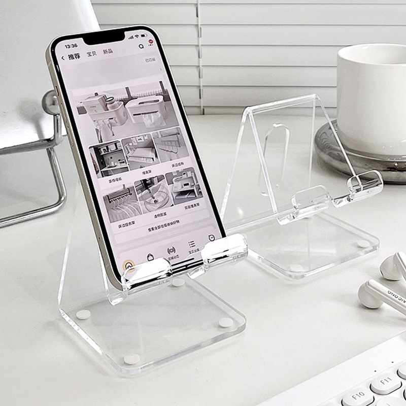 Transparent Acrylic Display Stand Creative Desktop Cross-Border Design Wholesale Enterprise Advertising Customization For Phone