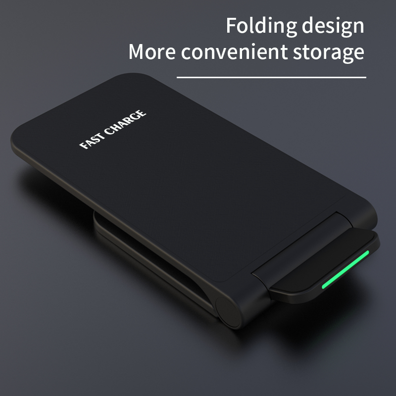 15W Foldable Fast Wireless Charger Stand New Desktop Phone Holder with 15W Fast Charging detail