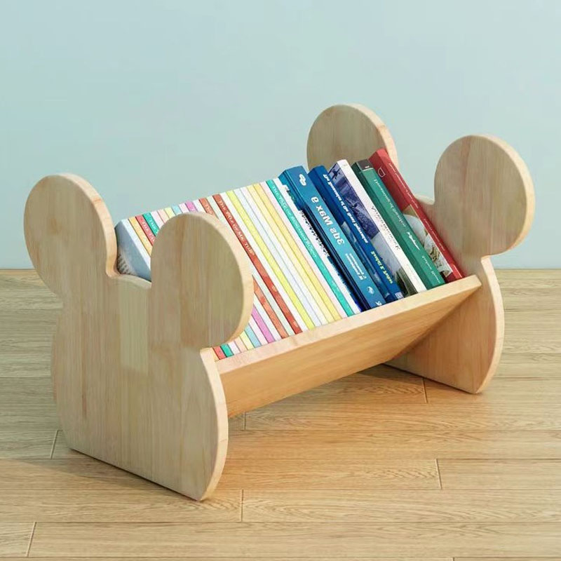 Desktop Bookshelf Organizer Desk Bedroom Shelves Countertop Bookcase Standing Shelf for Seasoning Plants Books product view