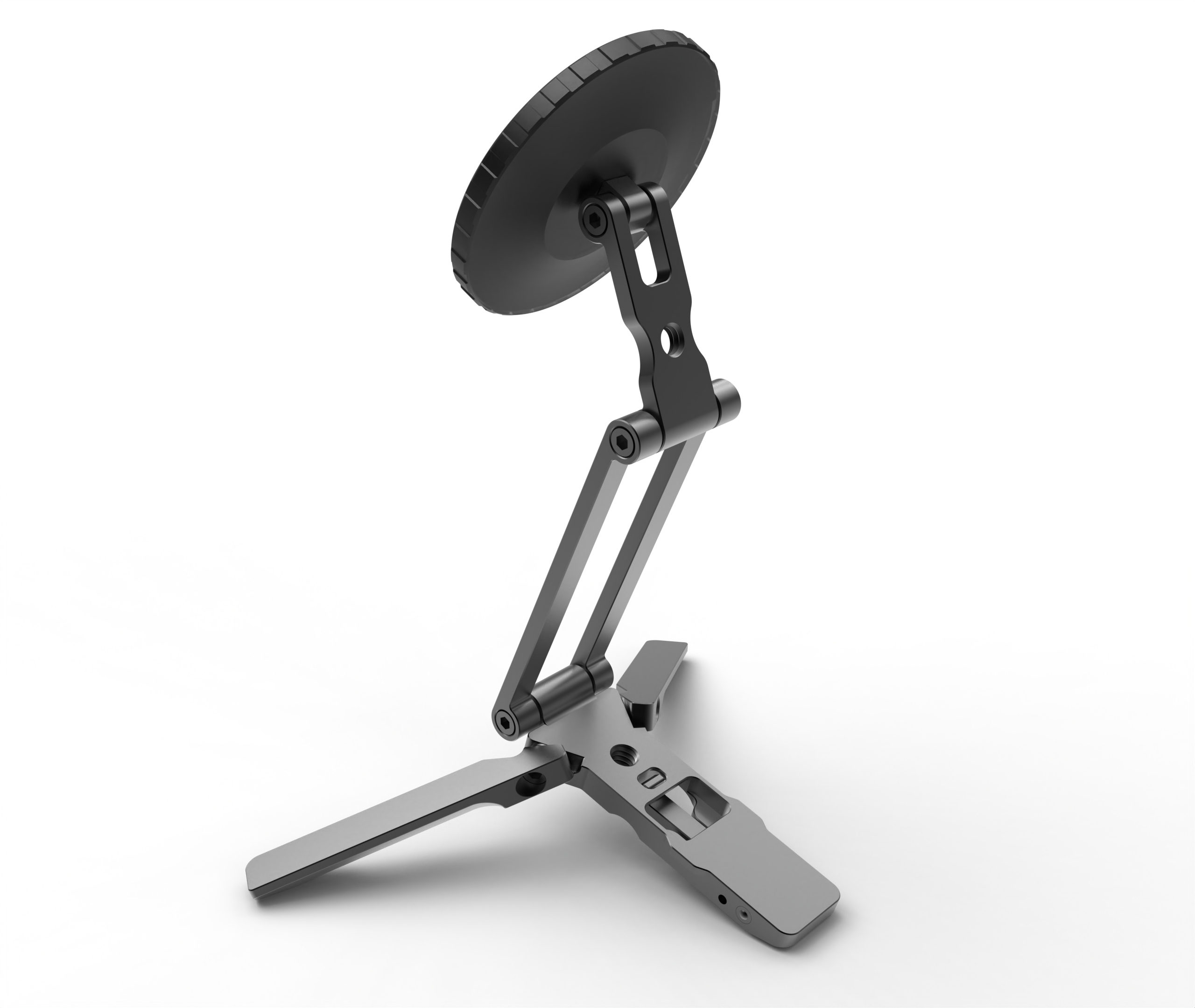Portable Aluminum Alloy Universal Mobile Holder Adjustable Height Magnetic Desktop Cellphone Stand Folding Compatible Phone product view