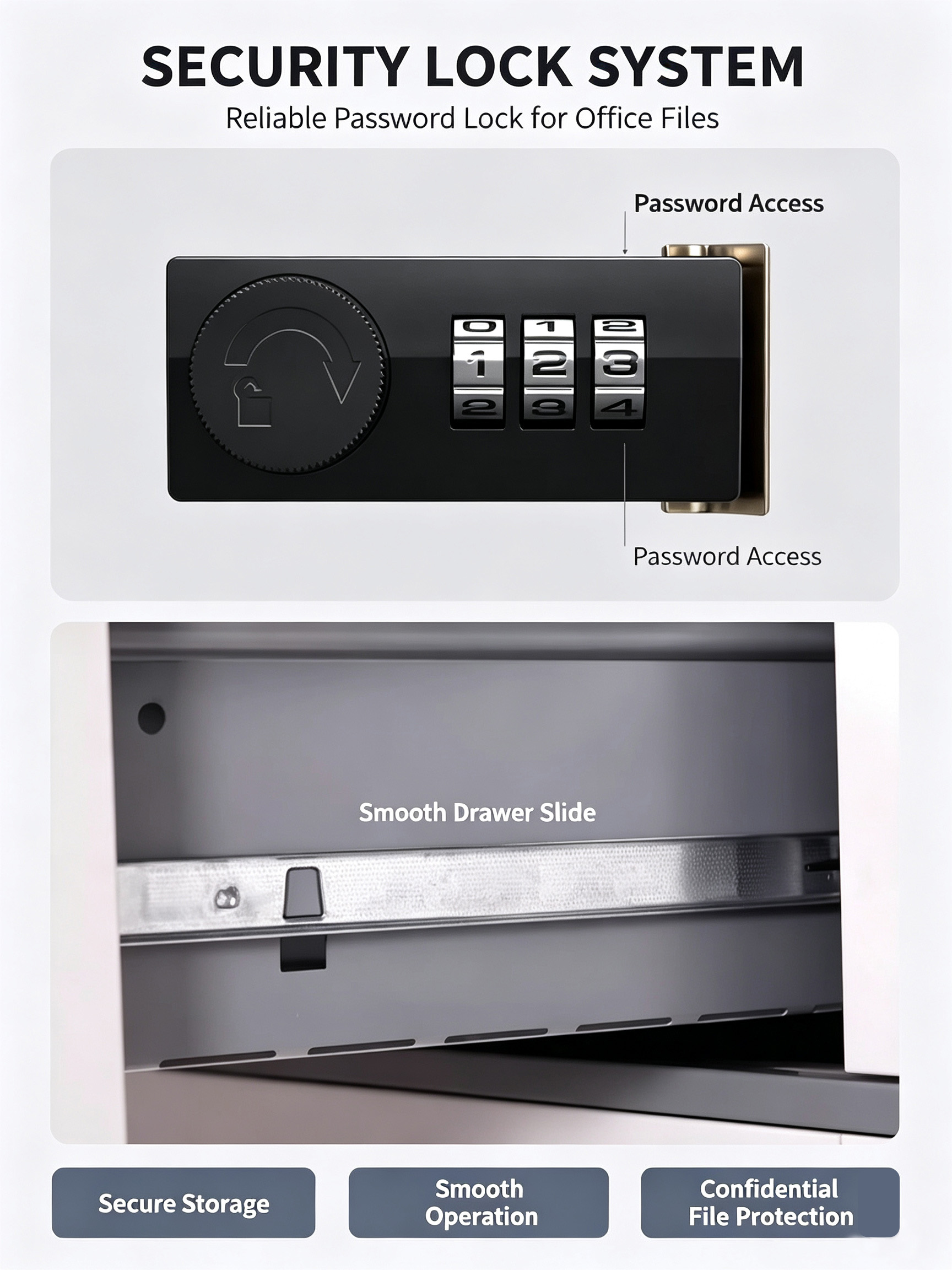 Flat Pack Double Door Steel Movable Lockable Office Cabinet Adjustable Shelves Metal Printer Stand for Gym Storage Wholesale detail