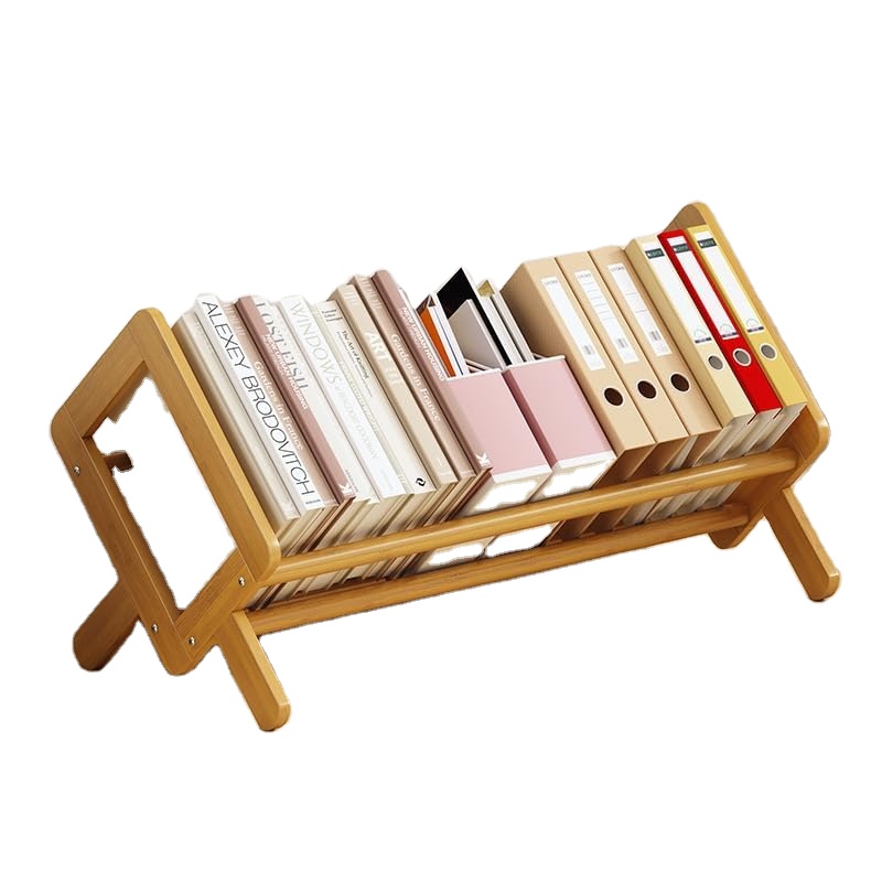 Wood Eco-friendly Durable Customized Color & Logo Bookcase Desktop Spice Organizer Shelves Storage Rack