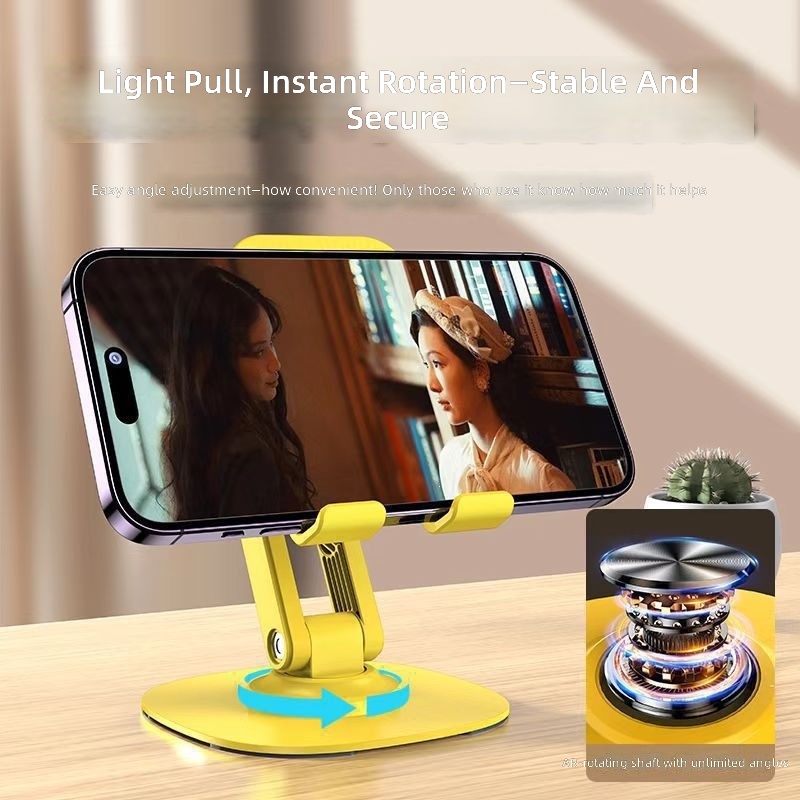 360° Rotating All-Metal Phone/Tablet Stand, Desktop Lazy Stand Suitable for Live Streaming Office and Home UseIdeal Gift detail