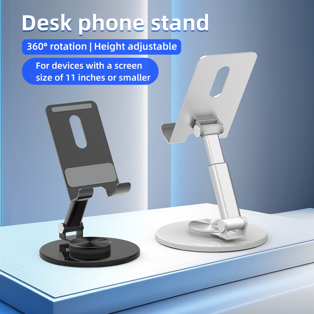 Anti-slip Foldable Aluminium Alloy Desk Phone Stand Tablet Holder Mobile Phone Holders with Adjustable Height product view