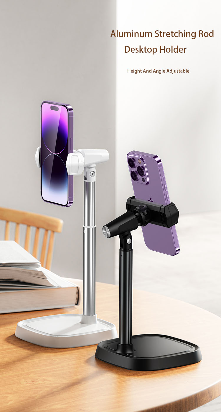 Phone Stand Aluminium Alloy Adjustable Folding Desktop Tablet Cell Phone Stand Holder detail