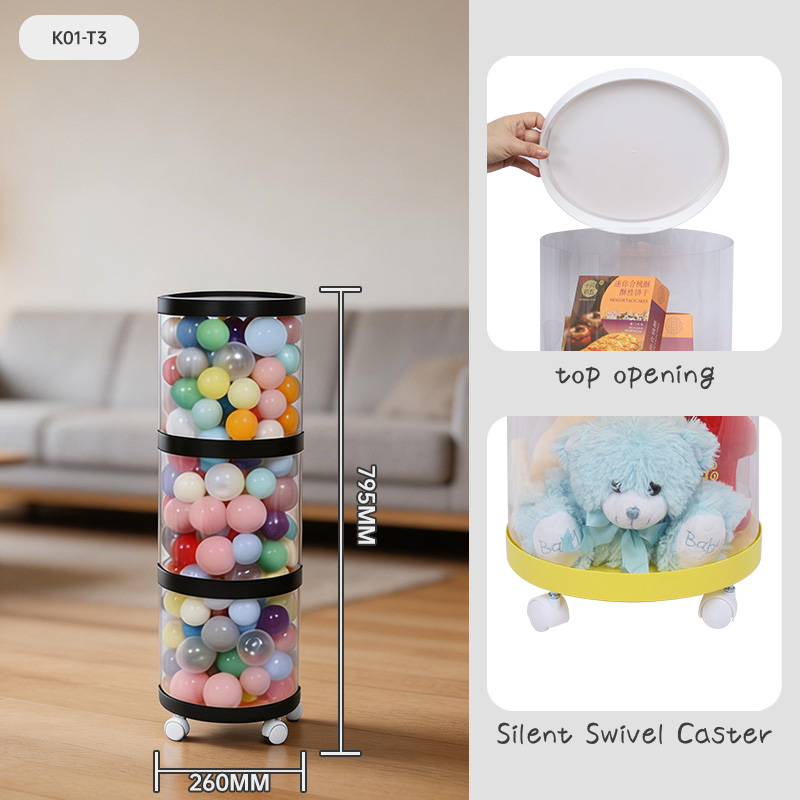 Premium Black Foldable Multifunctional Minimalist Stackable Eco-Friendly PET+PP Toy Storage Holder Office Stationery Kids product view
