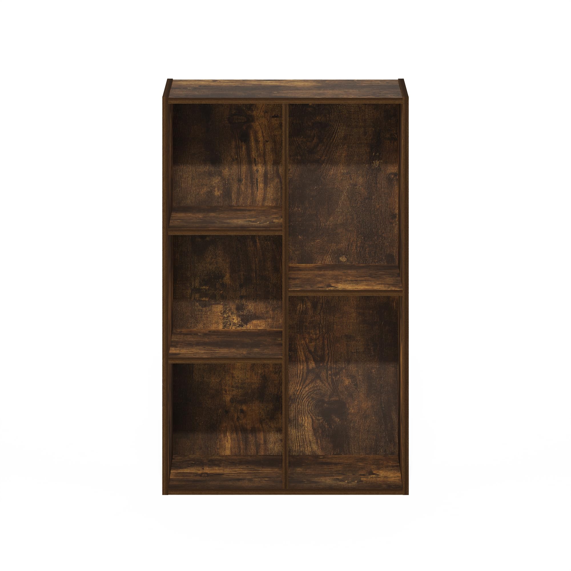 Living Room Desktop Open Storage Cabinet Modern Multi-Purpose 5-Cube Wooden Bookcase Storage Shelves detail