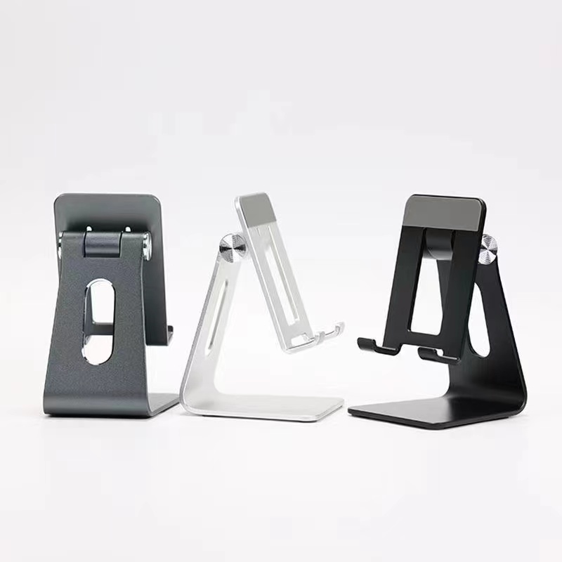 IKATAK Aluminum Alloy Portable Folding Desk Phone Stand with Customizable Logo Gift Box for 4-10 Inch Mobile Phones & Tablets