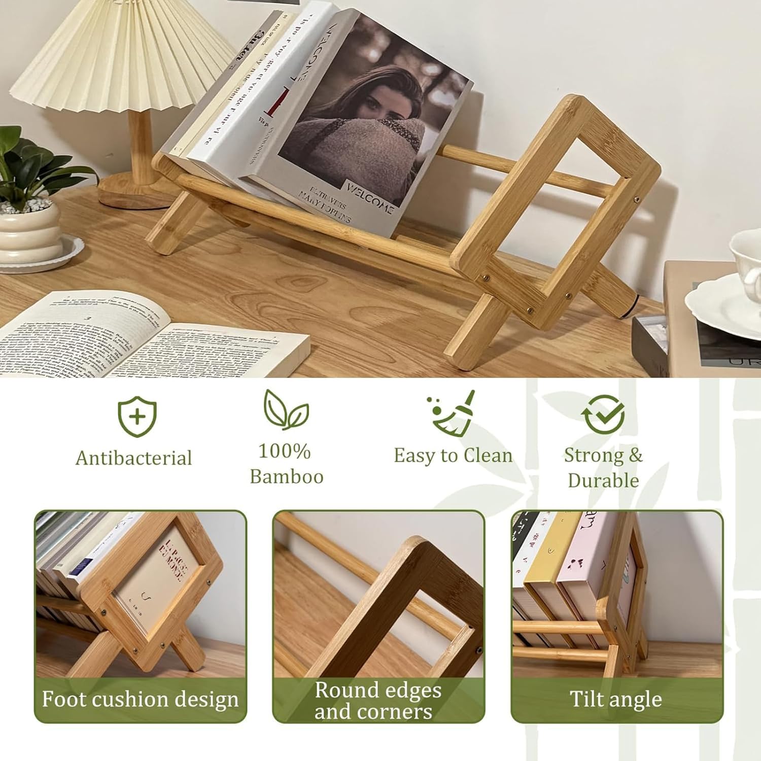 High Quality Wholesale Desktop Students Solid Wood Learning Dormitory Desk Bookcase Small Book Shelf Bookend Wood Bookcase product view