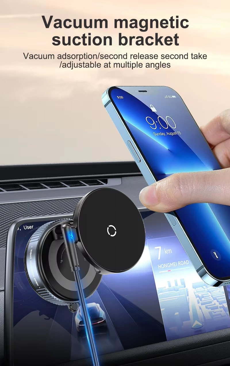 Foldable Suction Cup Magnetic Phone Mount 360° Adjustable Vacuum Flexible Magnetic Phone Holder for Car/Gym/Mirror Wall detail