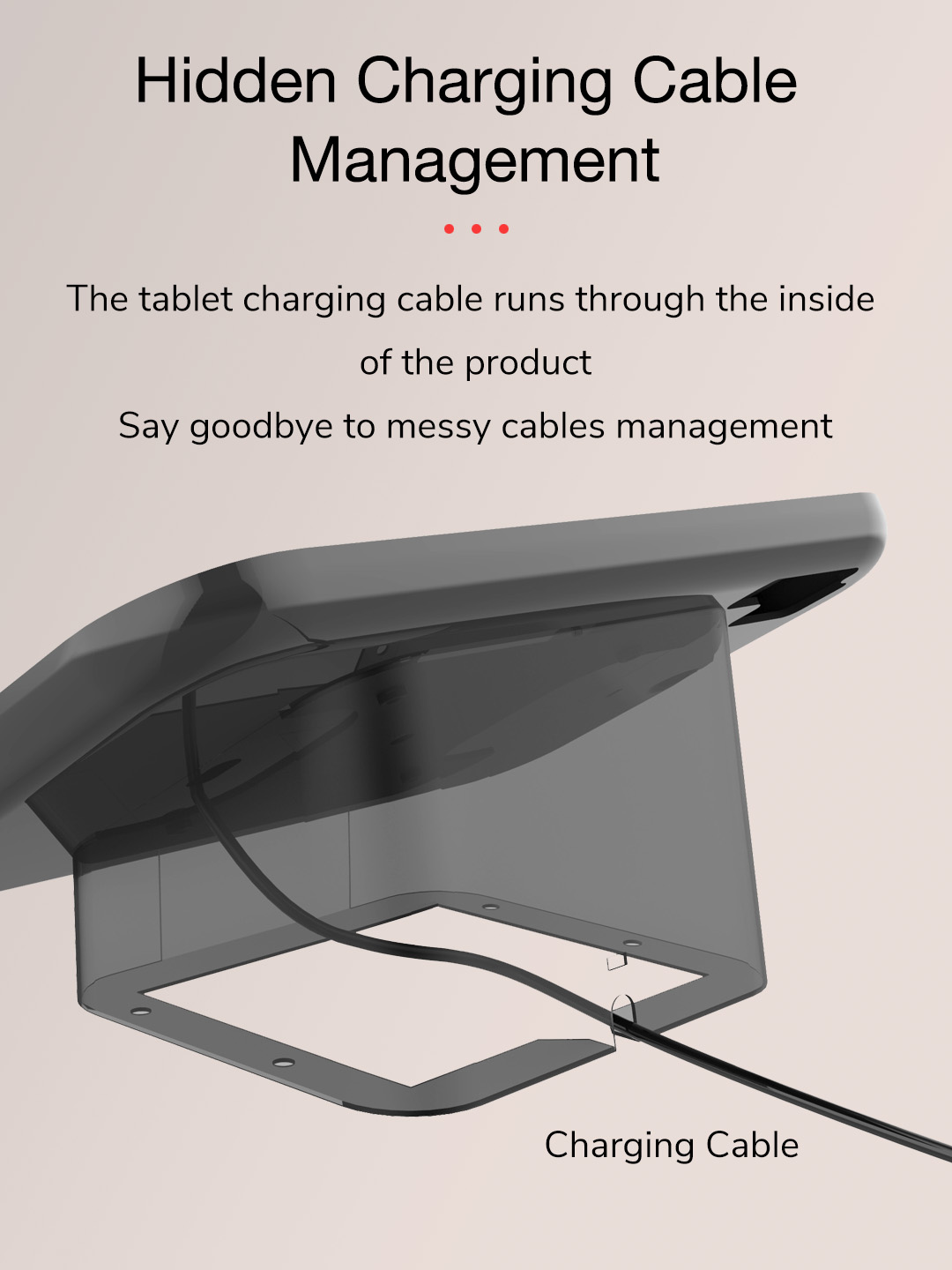 Metal Universal iPad 10/11 Inch Tablet Wall Mount Samsung Lenovo Counter Stand for Exhibition Stores Anti-Theft Counter Holder detail