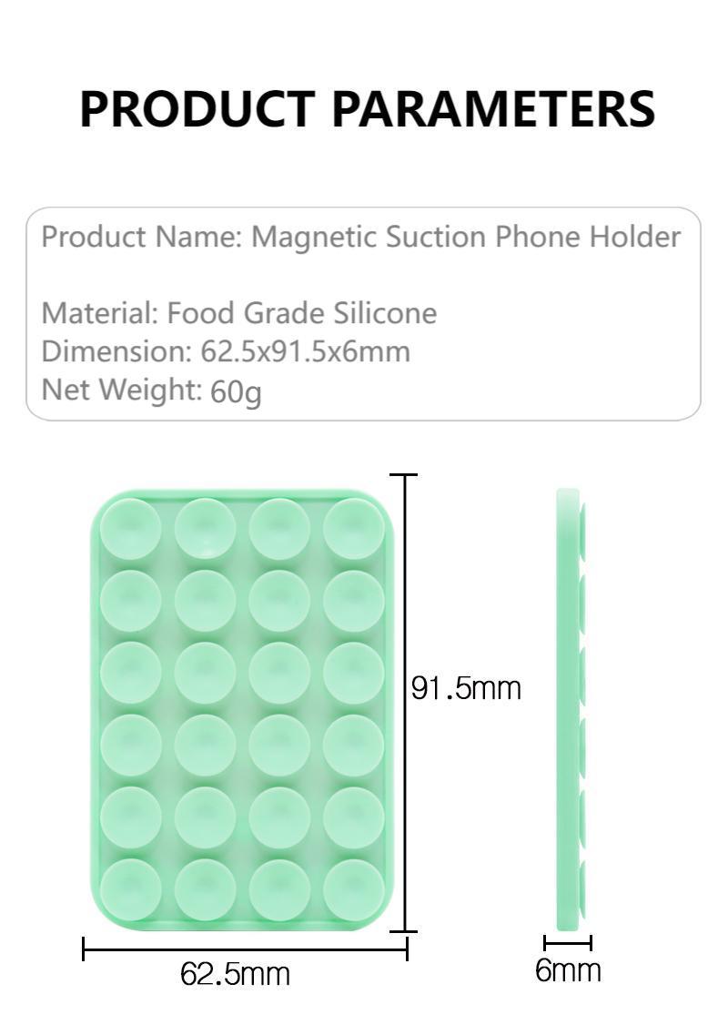 Magnetic Suction Phone Holder for MagSafe Case Silicone Adhesive Grip Stand for iPhone Removable Hands-Free Selfie iPhone Case detail