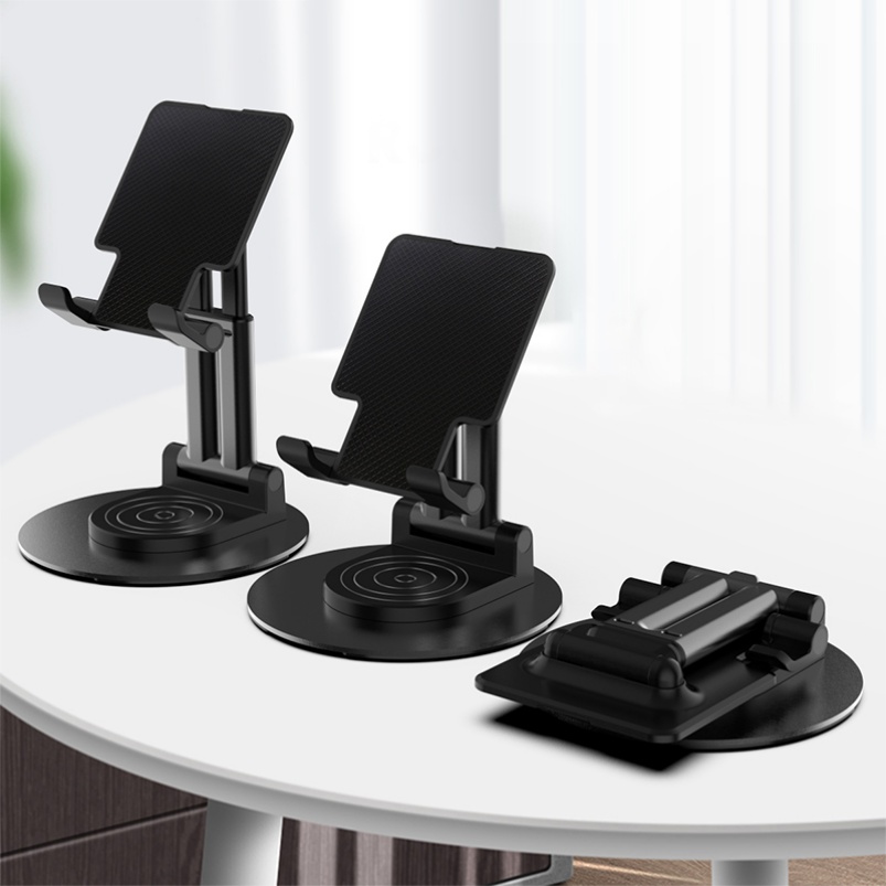 Hot Selling Portable Foldable Aluminum Phone Stand Adjustable Desktop Holder Stable Base Universal Mobile Bracket