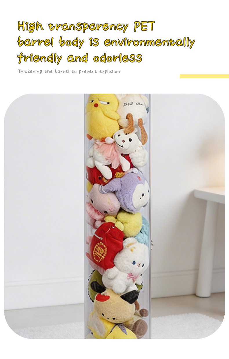Premium Black Foldable Multifunctional Minimalist Stackable Eco-Friendly PET+PP Toy Storage Holder Office Stationery Kids detail