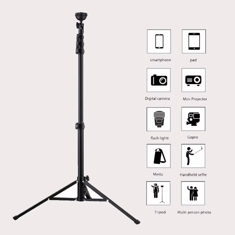 Fotopro Heavy Duty Extendable Tripod Stand Selfie Stick Tripod With Remote Control for Phone detail