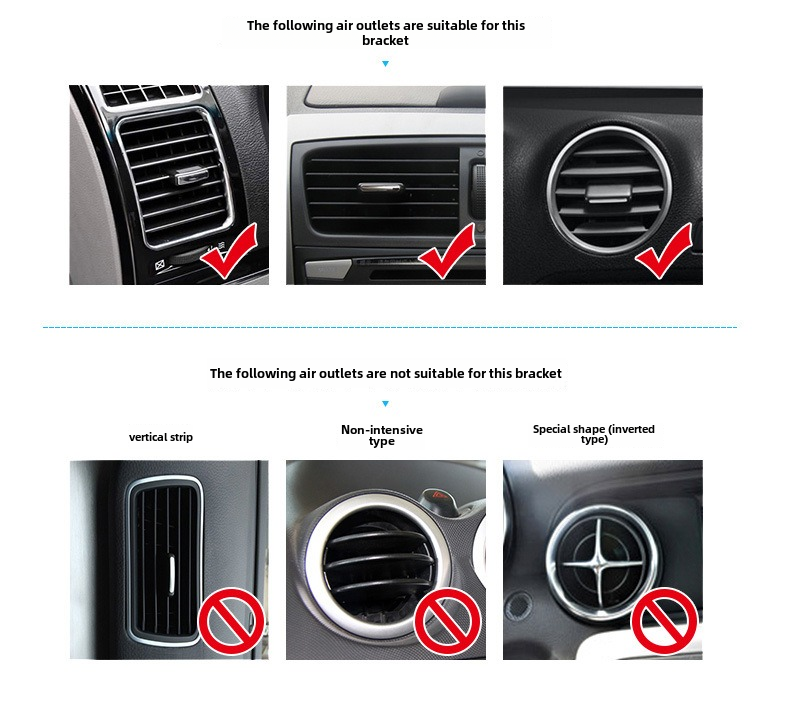 360 Degree Rotating Car Phone Holder Universal Air Outlet Bracket Multifunctional Mobile Phone Stand for Automobiles detail