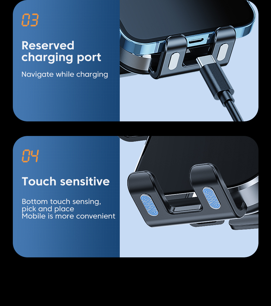 15W Flexible Universal Windproof Cell Phone Holder Waterproof Dashboard Mount Charging Stand Holder for Cars Mobile Phones detail