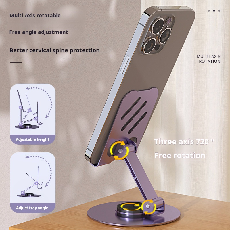 Portable Mobile Phone Holders Tablet Stand for Phone, Angle Height Adjustable Phone Stand, Foldable Cell Phone Stand for Desk product view