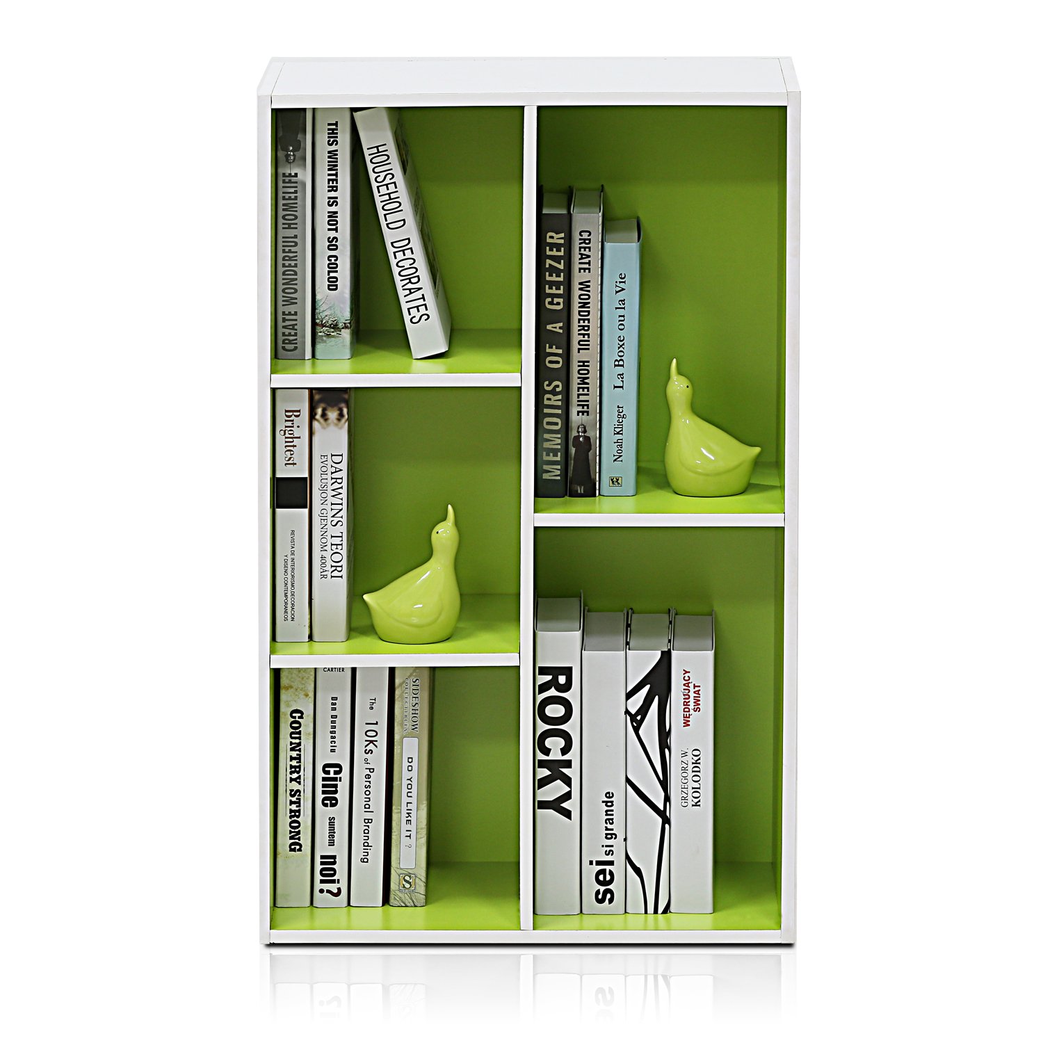 Multi-Purpose Modern Wooden Bookcase Storage 5-Tier Desktop Shelf for Living Room & Bedroom detail
