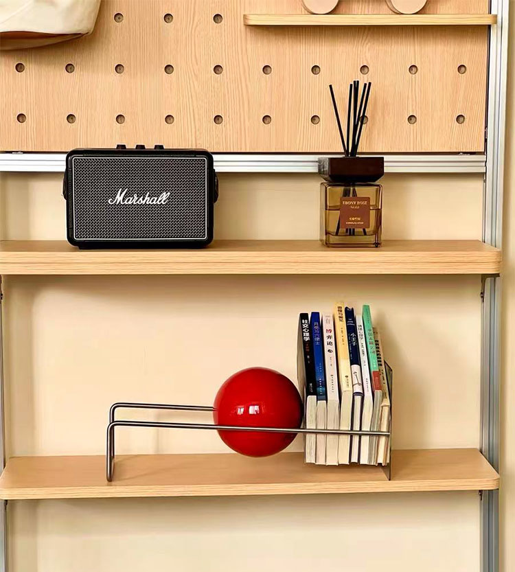 Modern Creative Stainless Steel Desktop Bookshelf Newspaper Rack Bauhaus Deco Metal Storage Ancient Sloping Living Room