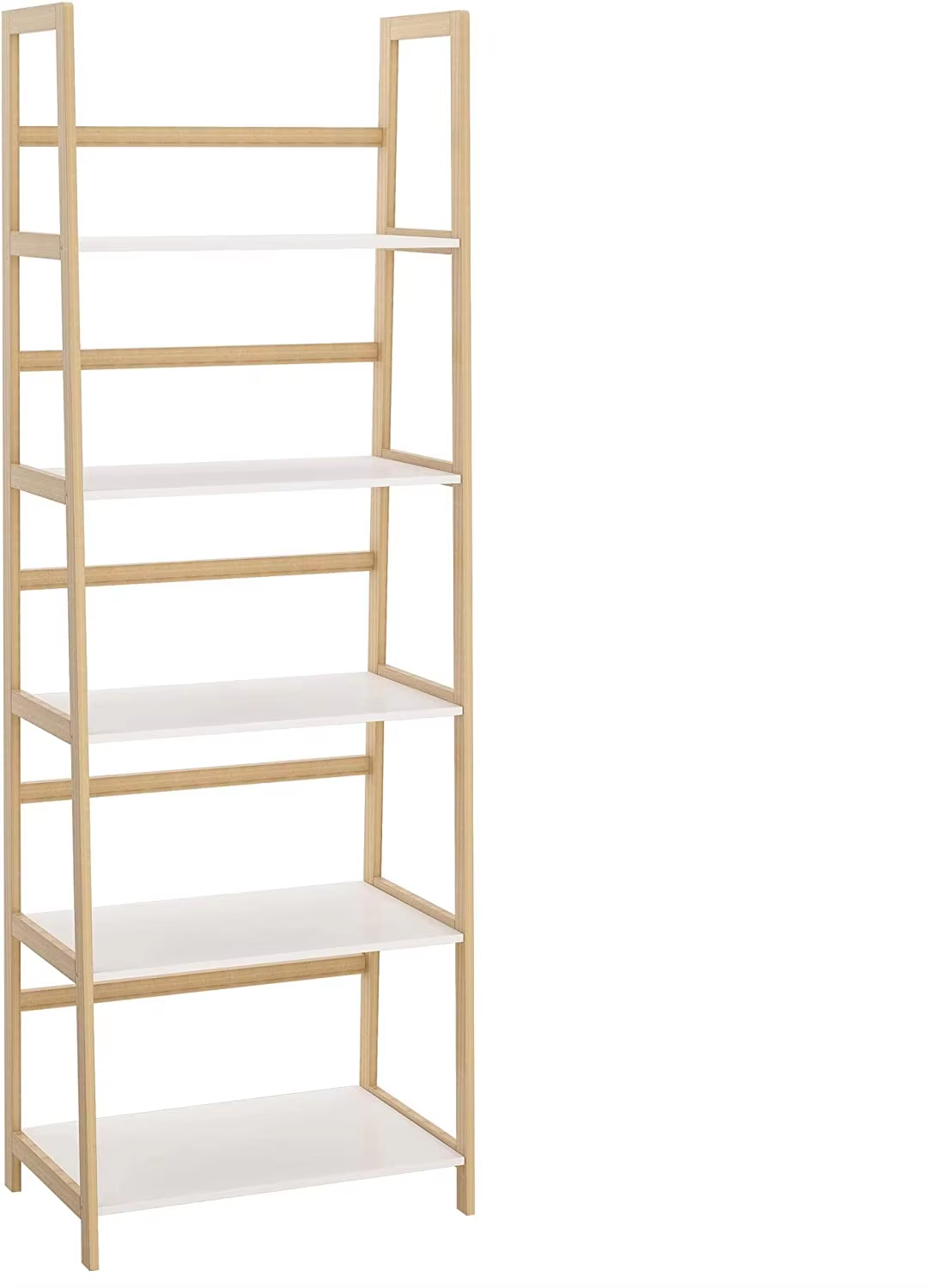 Expandable Bookcase Desktop Storage Organizer Display Shelf Office Adjustable Bamboo Bookshelf With Drawers detail