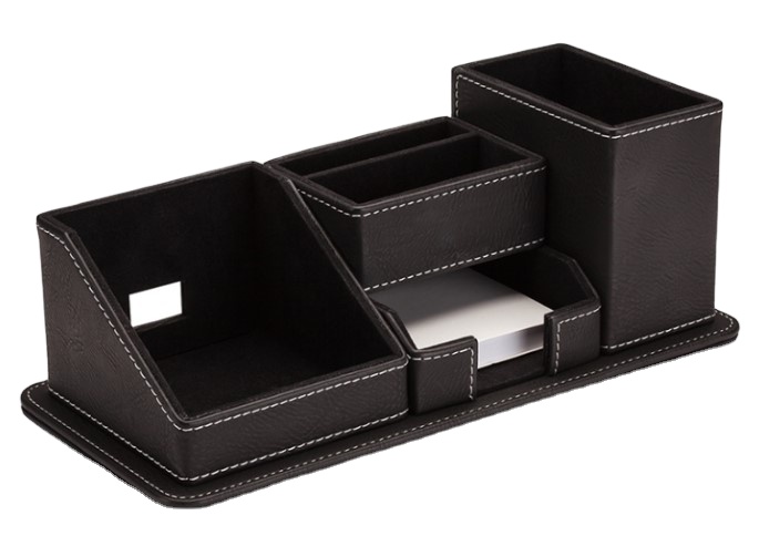 LG-B050 Classic Design Leather Made Multi-functional Pen Desk Holder Organizer Foldable Detachable Design High Quality Office detail