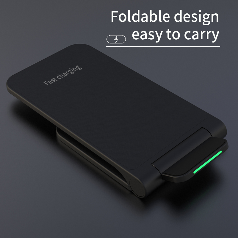 Foldable Wireless Charger Stand 15W Desktop Wireless Charger With Stand Function Wireless Charger Pad Fast Charging product view