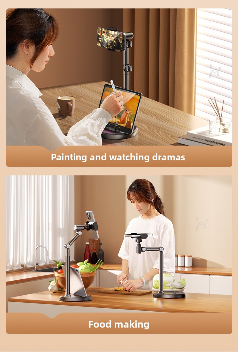 SENXIN D60 Alloy Telescopic Dashboard Mount Magnet-Powered Strong Flexible Tablet & Phone Stand for for Home Use detail