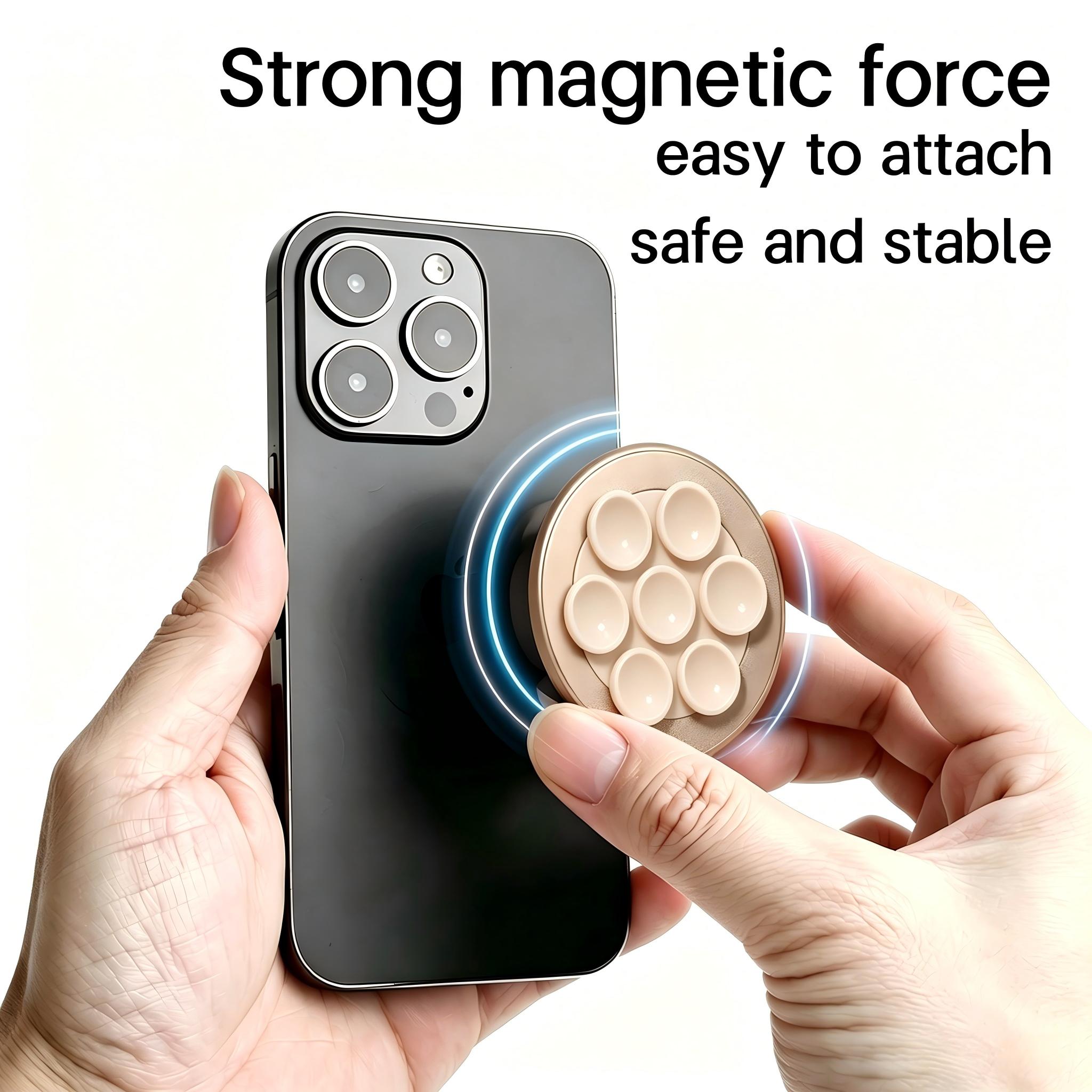 Universal Strong Magnetic Suction Cup Phone Ring Holder Airbag Stand Desk Kickstand Aluminum for iPhone Samsung Android EU OEM product view