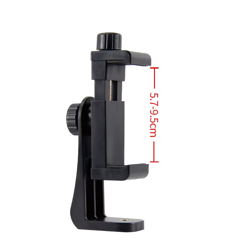 Single-hole Phone Holder | E-shaped Clip | 360° Rotating Phone Stand | Horizontal & Vertical Shooting Clip | Live Streaming Sta product view