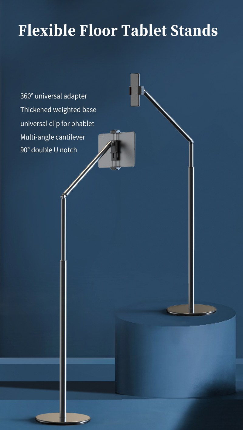 Adjustable Aluminum Telescopic Rod Lazy Holder Universal Support for iPad & Mobile Phone product view