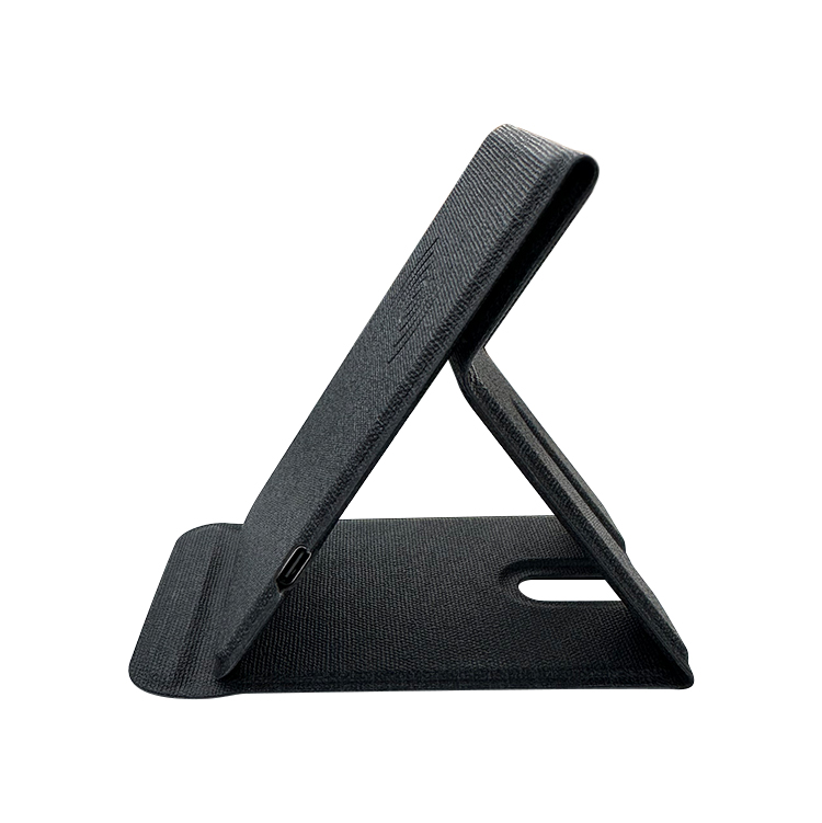 Kingsoil Wholesale 15W Fast Charging PU Leather Phone Stand, Foldable Wireless Charger with Type-C Port detail