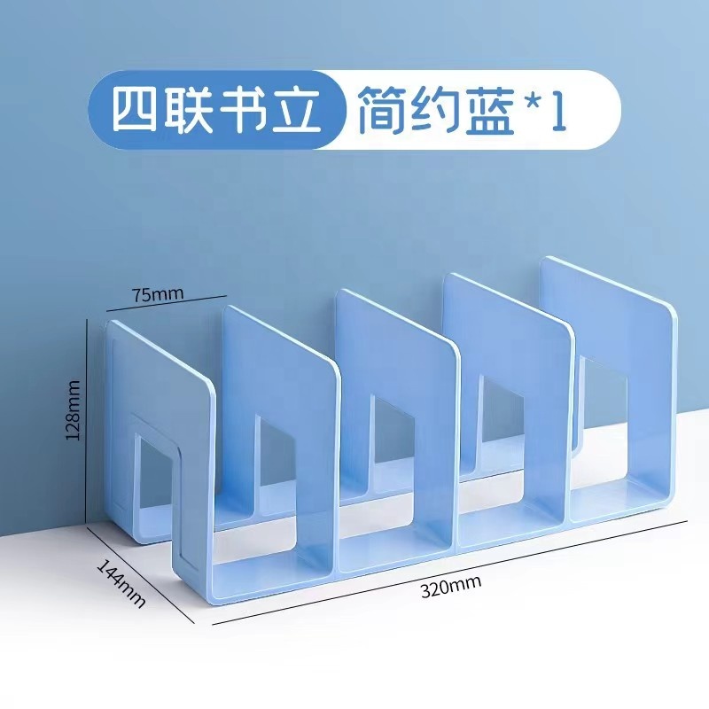 Transparent Acrylic Bookstand Desktop Bookshelf Book Storage Desk Shelving Display Shelf Wholesale product view