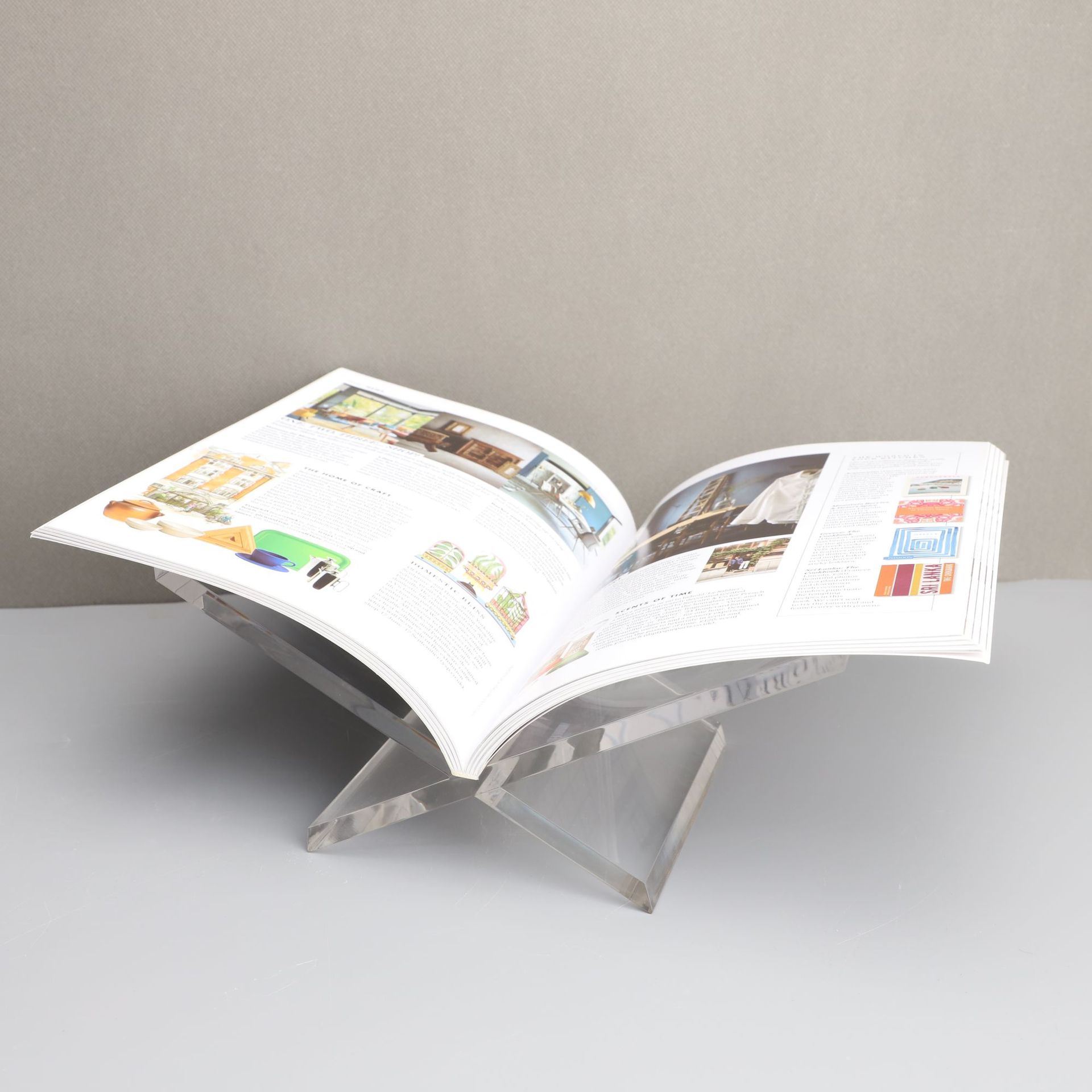 Acrylic Reading Bookshelf Photo Album Book Display Rack Living Room Coffee Table Multifunctional Desktop Decoration detail