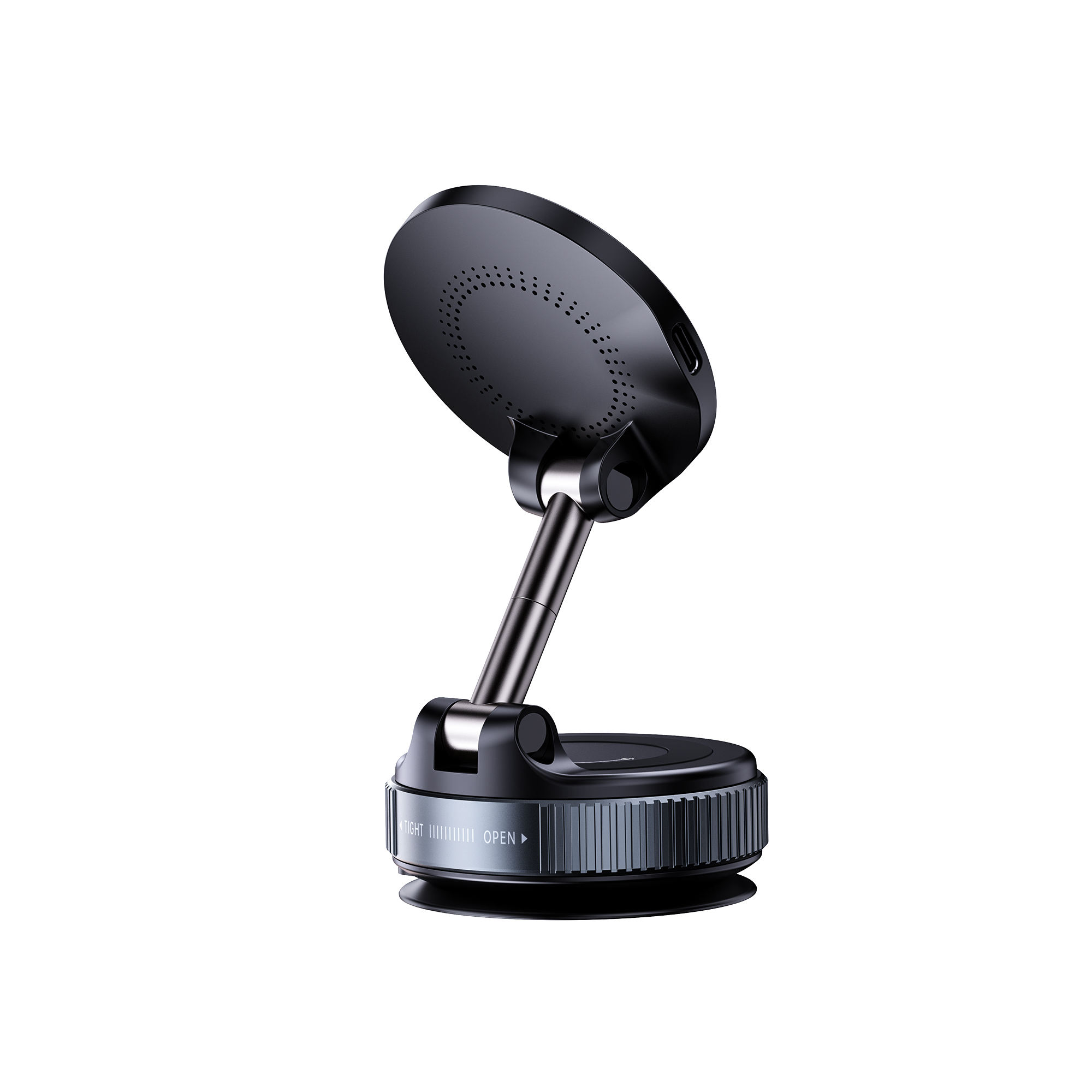 Foldable Suction Cup Magnetic Phone Mount 360° Adjustable Vacuum Flexible Magnetic Phone Holder for Car/Gym/Mirror Wall detail