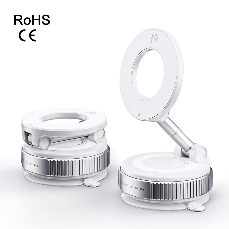 360 Rotation Folding Magnetic Suction Phone Mount Car Navigation Support Vacuum Suction Holder For Iphone 16E 15 Pro Max